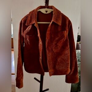 Corduroy Jacket - Rust Orange